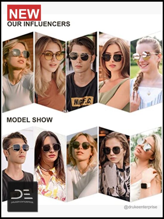 Classic Trendy Square Sunglasses with UV400 Protection main image 7